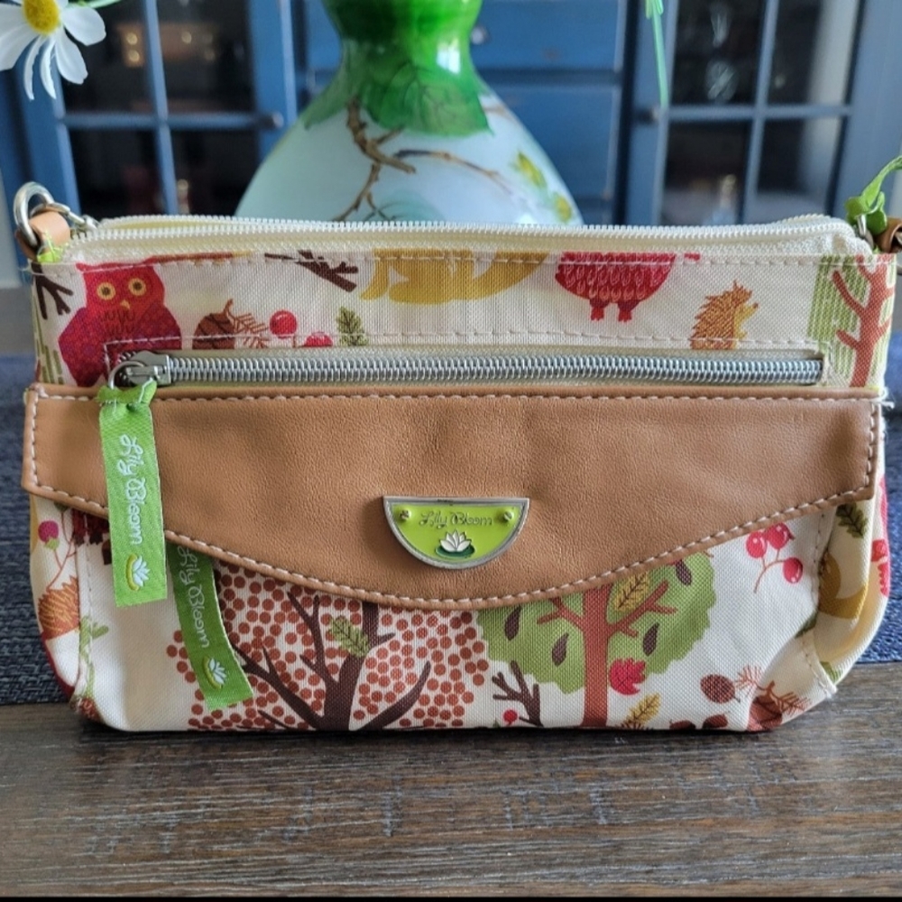 Lily bloom owl purse/ crossbody